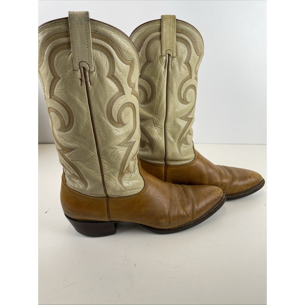 Vintage Nocona Wine Leather Cowboy Boots USA Made for Men Size 13.5‎ A - Picture 2 of 13